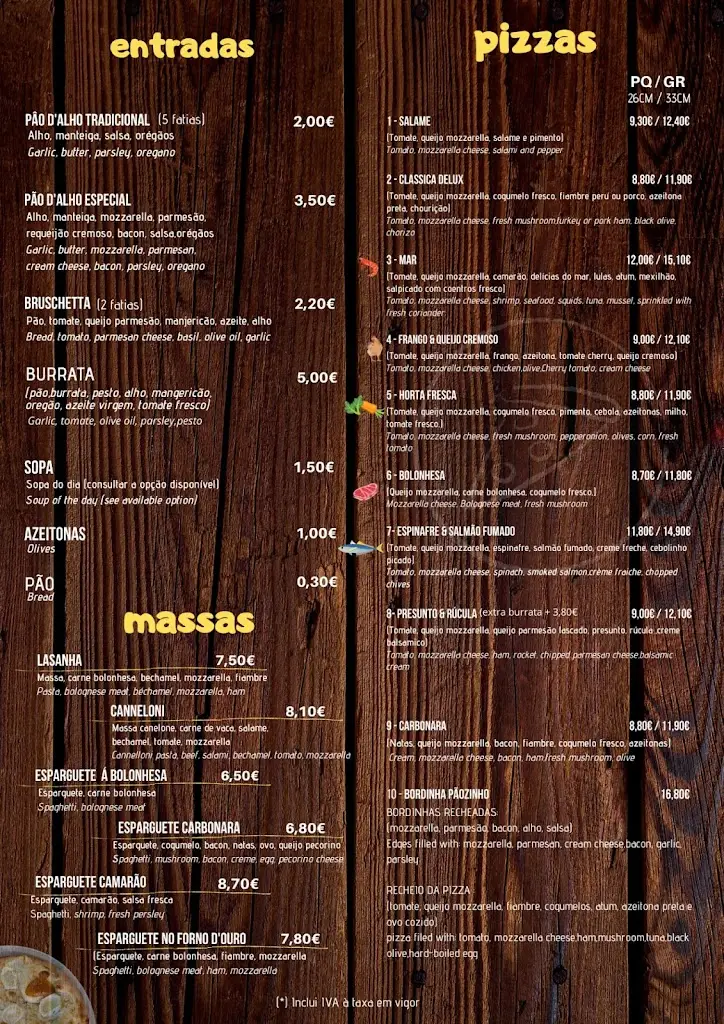 Menu_Pizzaria Forno D'Ouro TÁBUA_Tábua_immagine_3