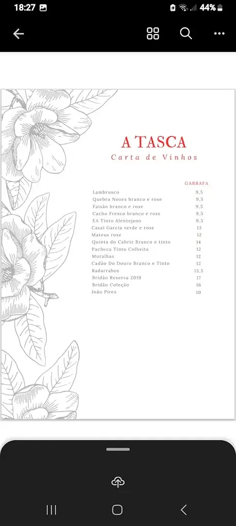 Menu_Restaurante ATasca da lena_Tábua_immagine_4