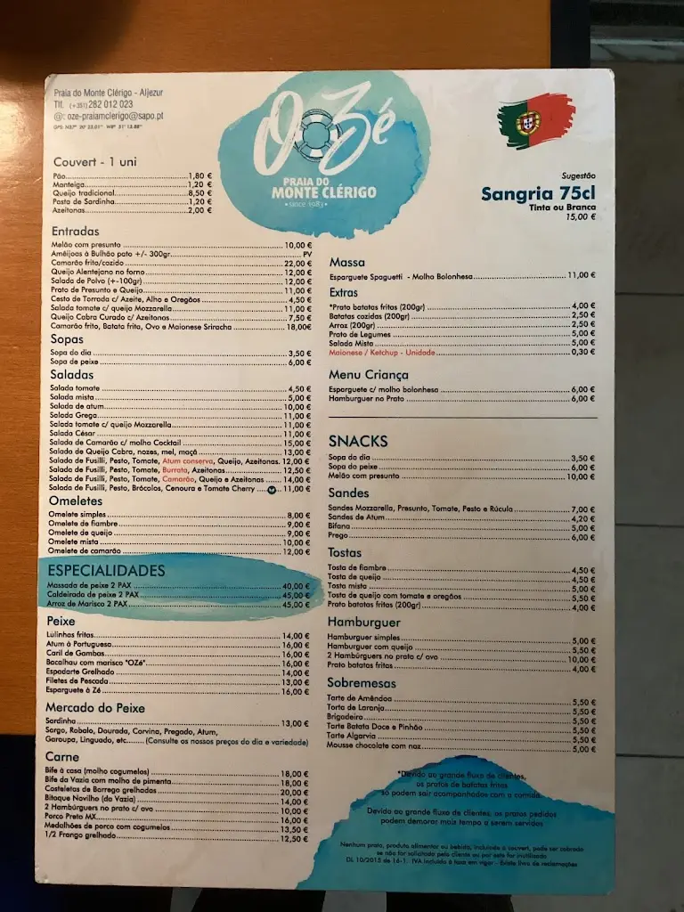 Menu_O Zé_Aljezur_immagine_1