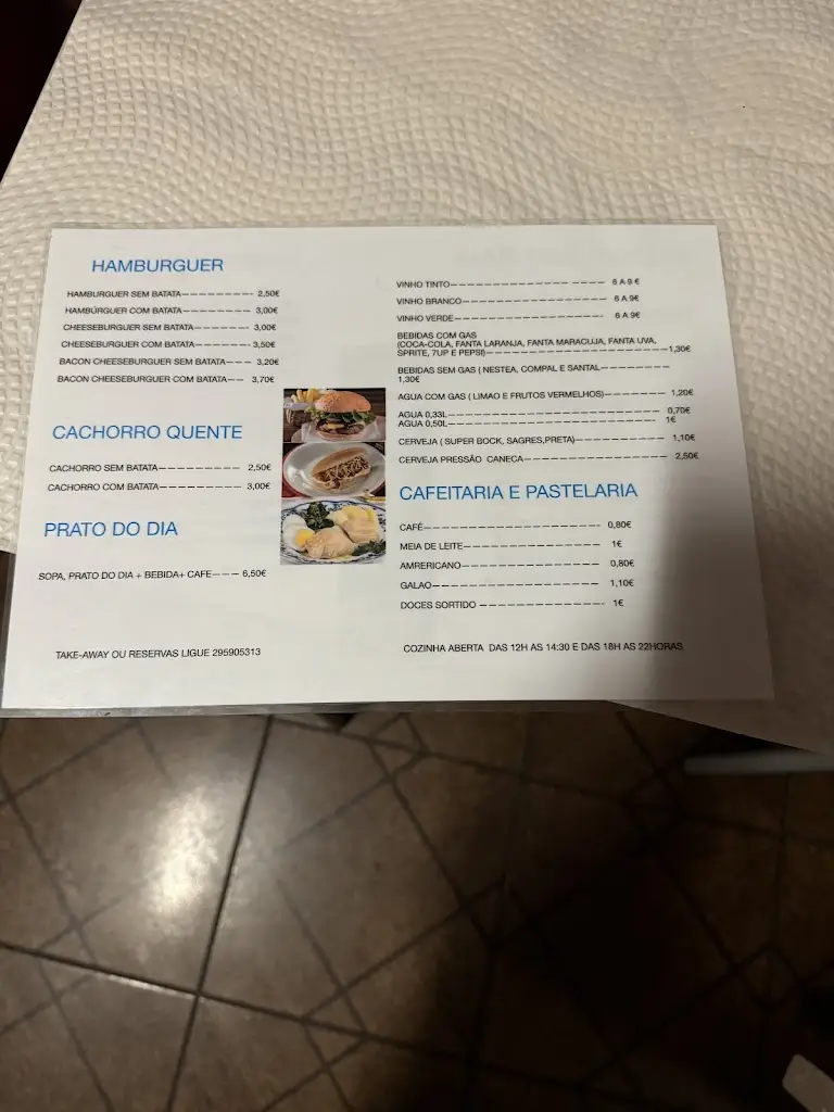 Menu_Restaurante Baía_Porto Judeu_immagine_1