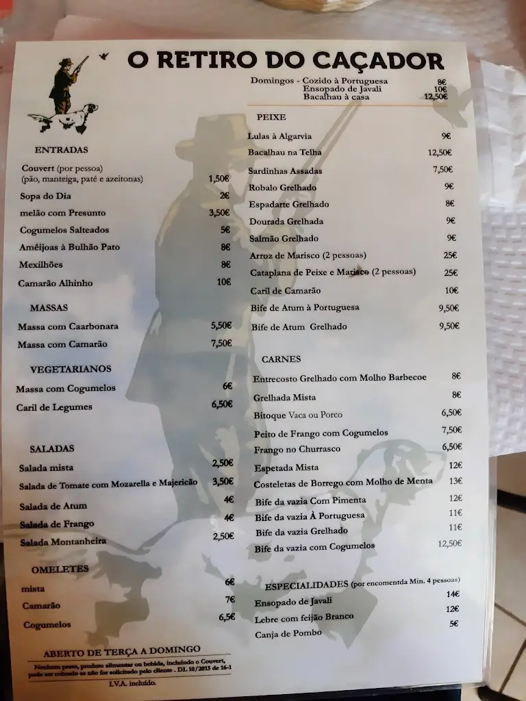 Menu_Retiro Dos Caçadores_Algoz_imagen_2