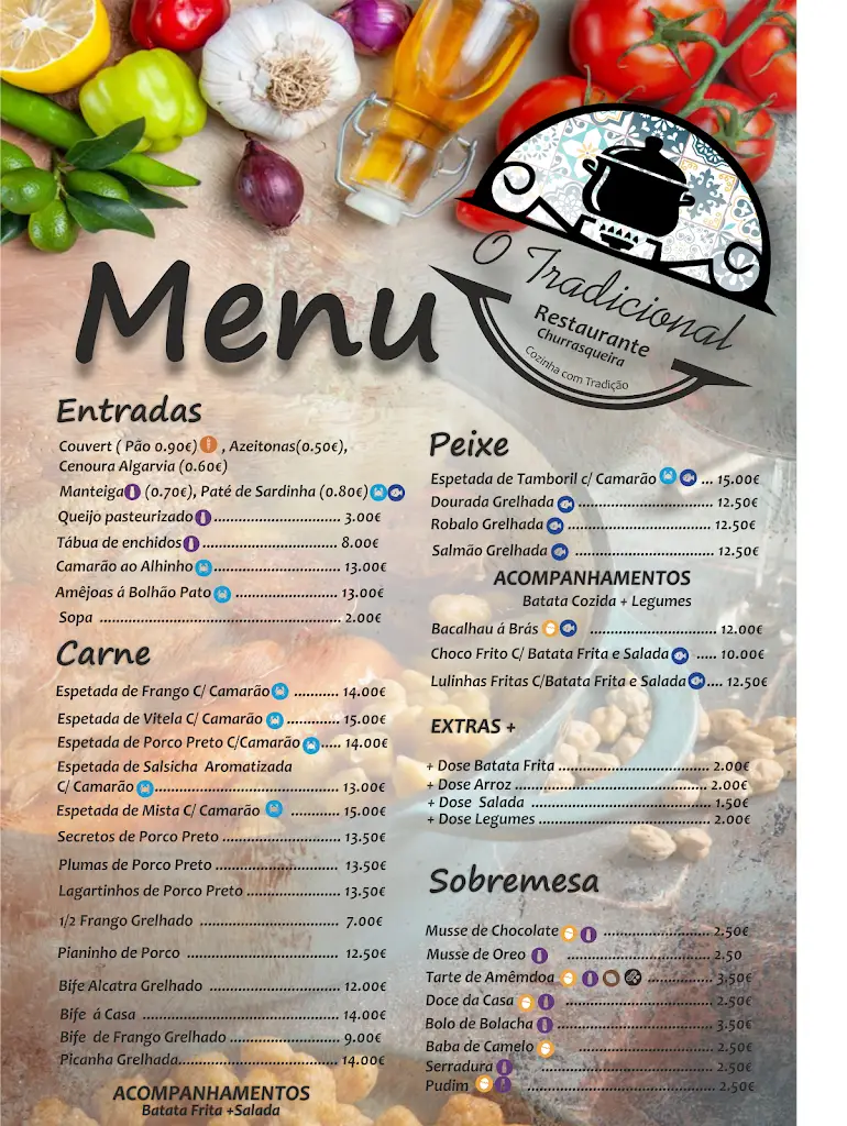 Menu_O tradicional Restaurante / Churrasqueira_Algoz_imagen_1