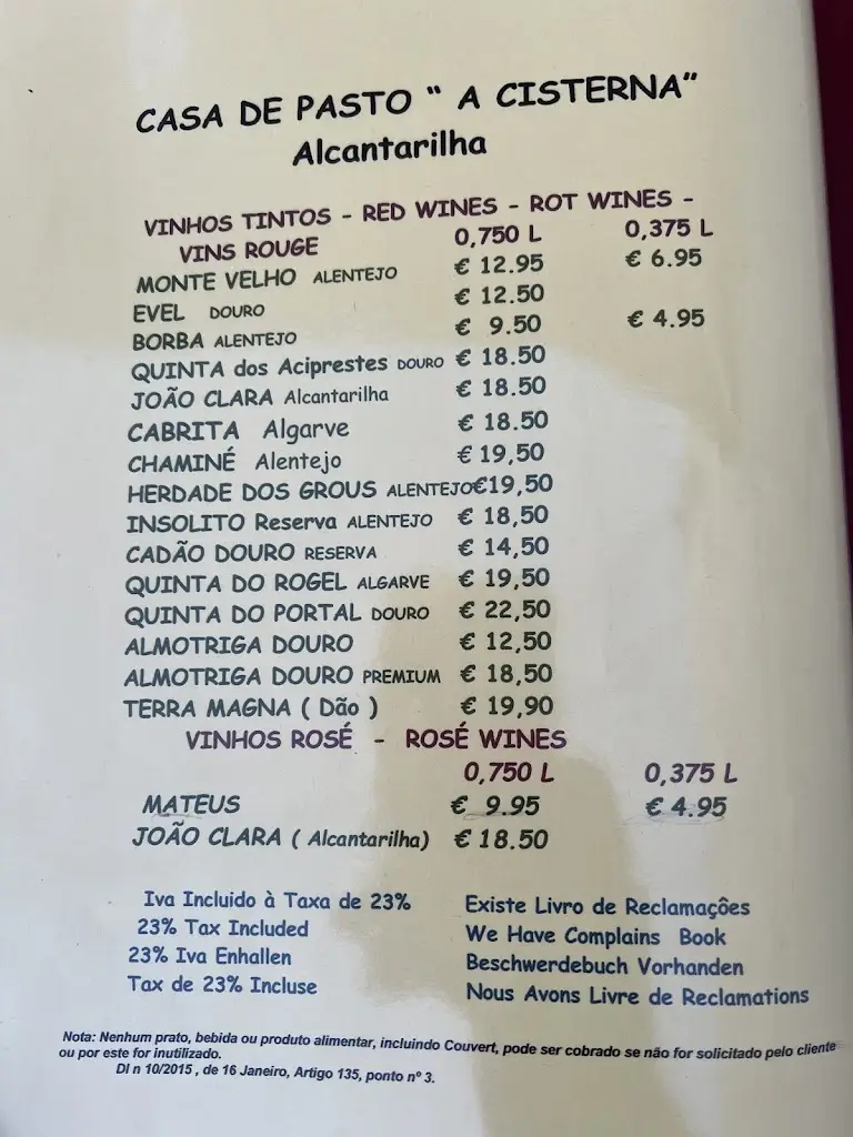 Menü_Casa de Pasto A Cisterna_Alcantarilha_Bild_2