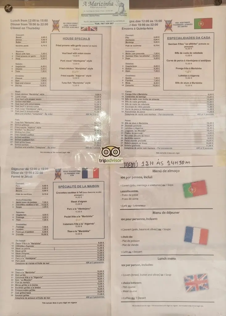 Menu_Restaurante Marizinha_Alcantarilha_immagine_2