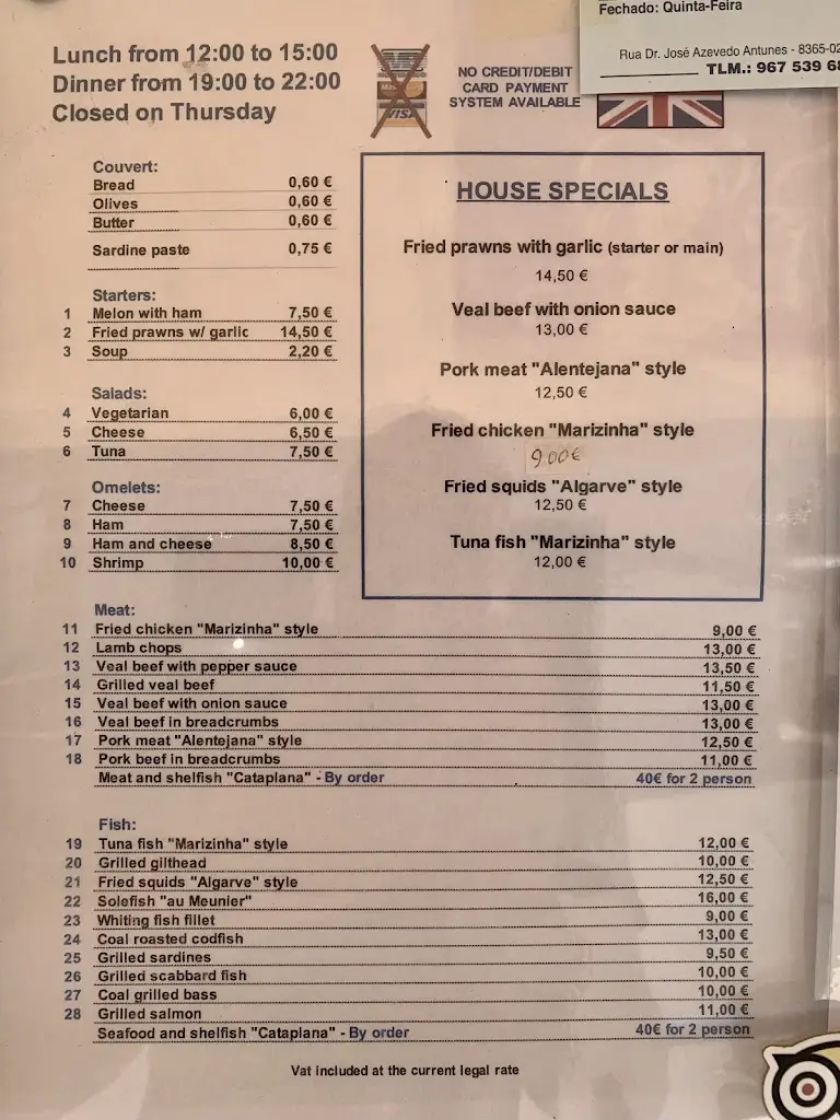 Menu_Restaurante Marizinha_Alcantarilha_immagine_4