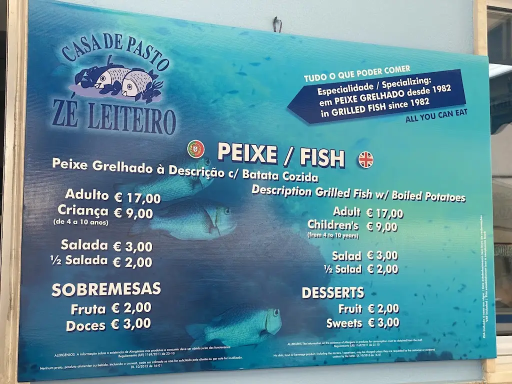 Menu_Restaurante Zé Leiteiro_Alcantarilha_immagine_2