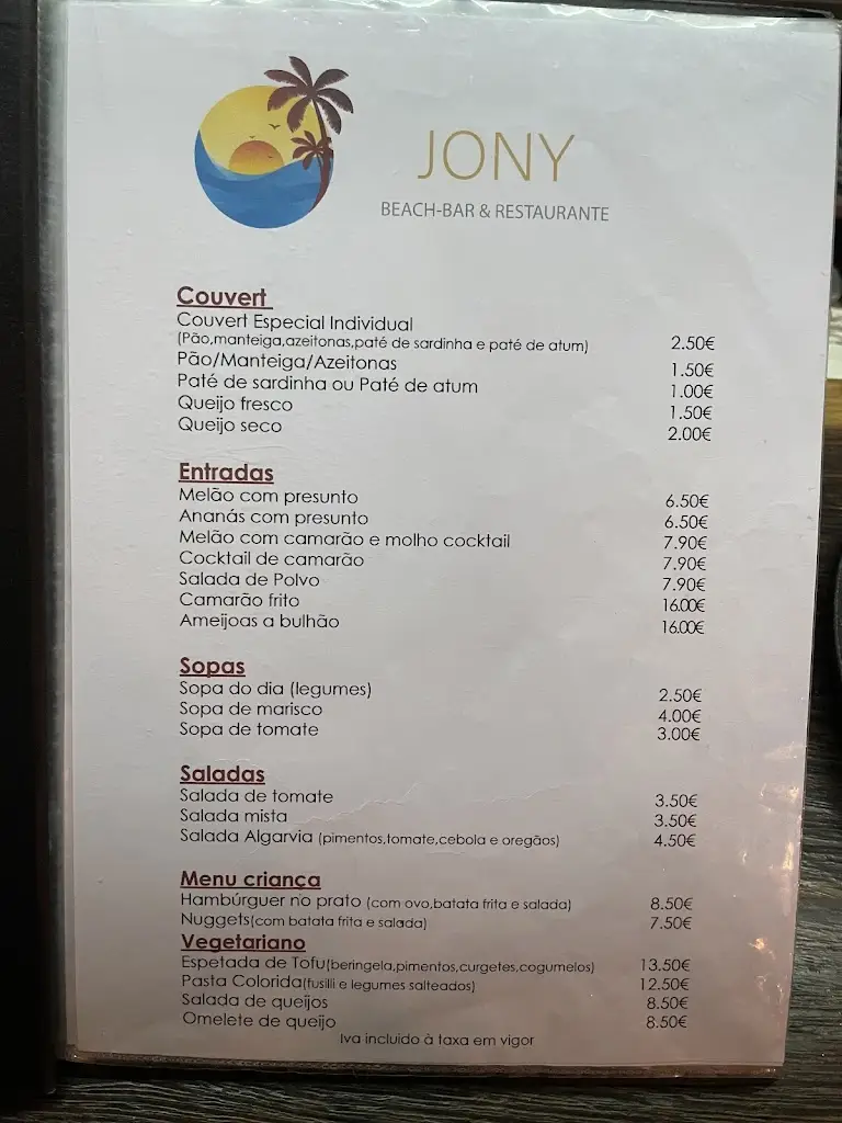 Menu_Jony's_Alcantarilha_immagine_1