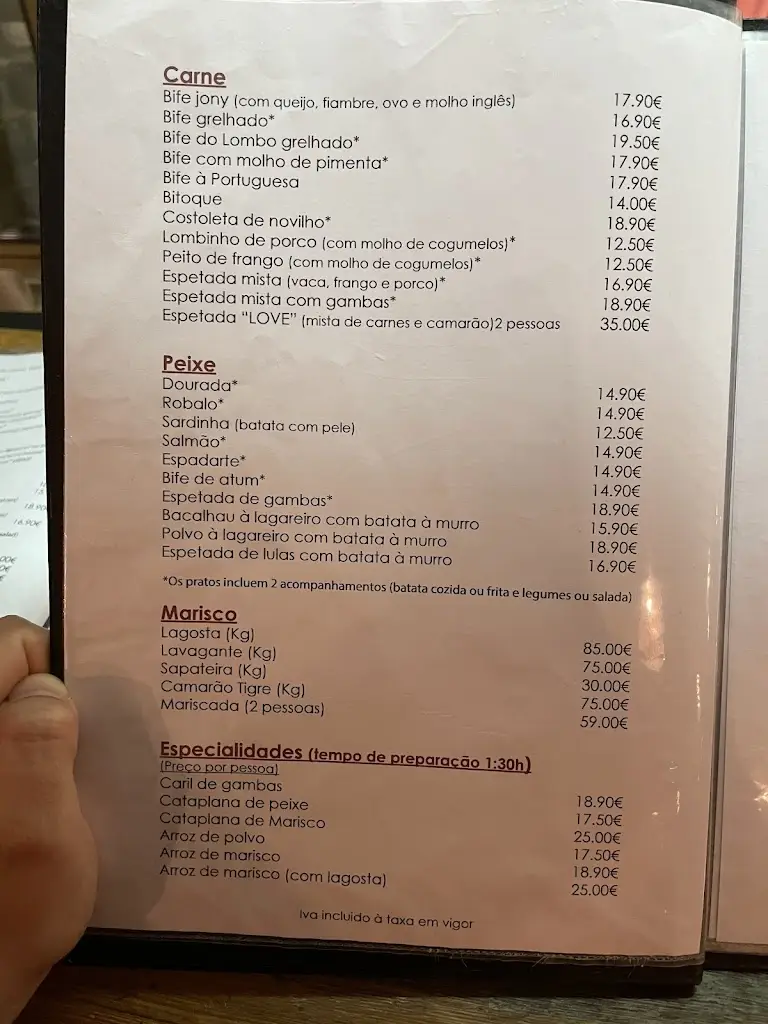 Menu_Jony's_Alcantarilha_immagine_2