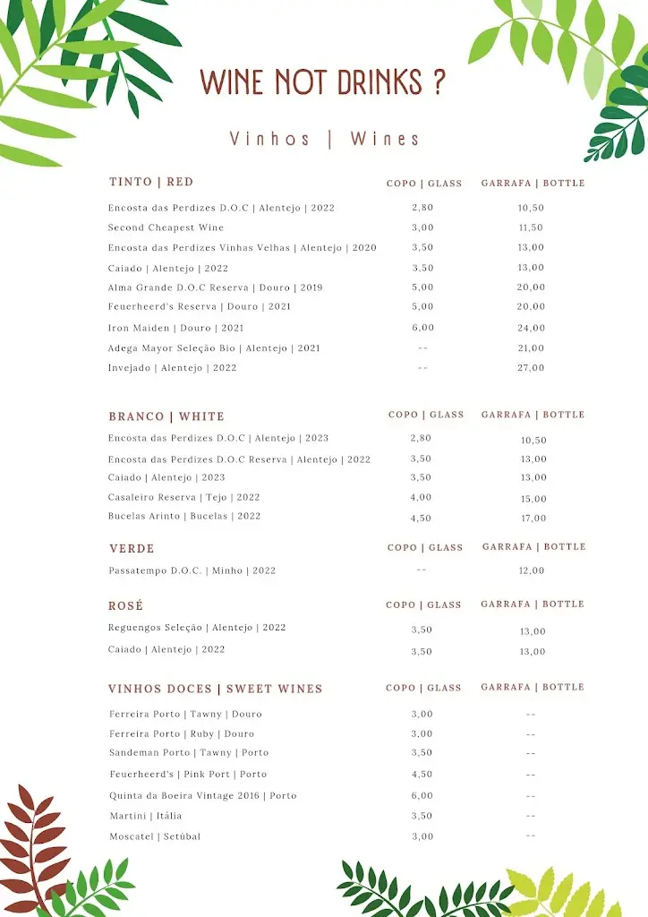 Menu_Wine Not?_Porto Judeu_immagine_1