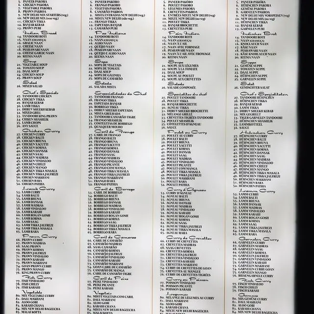 Menu_New Delhi Indian Tandoor Restaurant_Alcantarilha_image_1