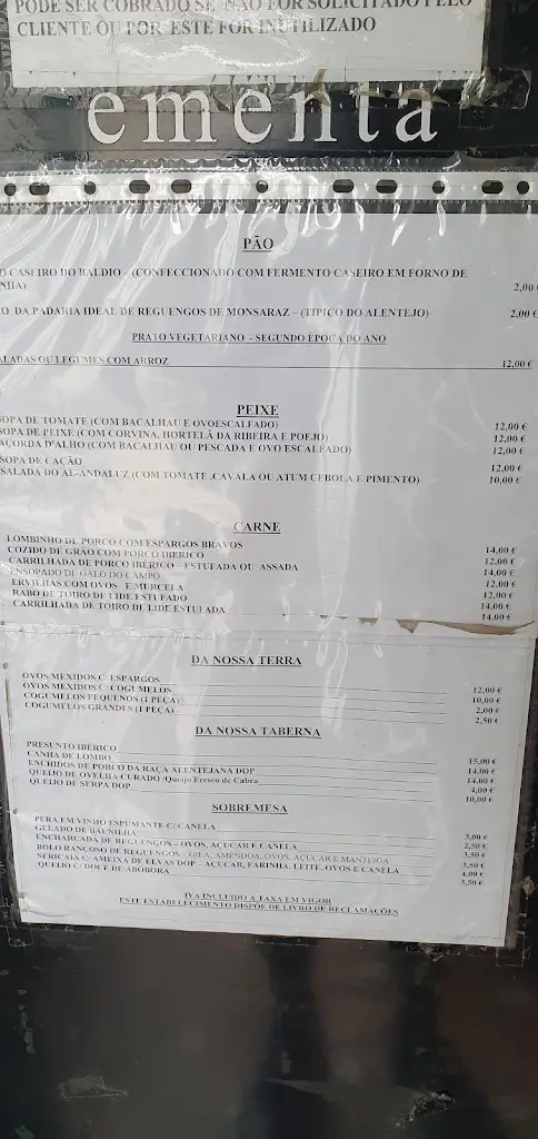 Menu_Taberna Al-Andaluz_Reguengos de Monsaraz_immagine_4