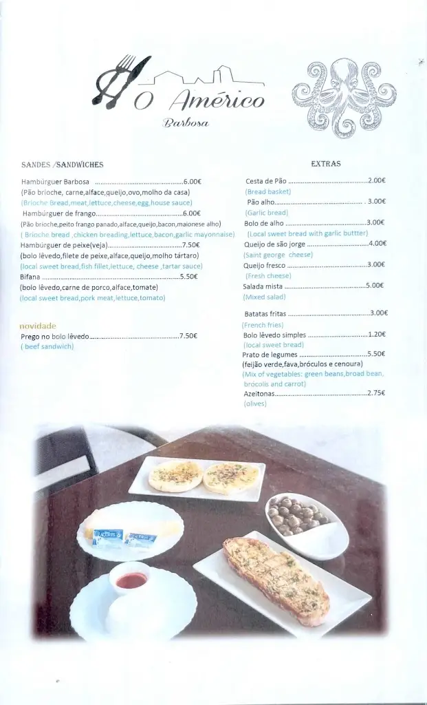 Menu_O Américo de Barbosa_Mosteiros_immagine_1