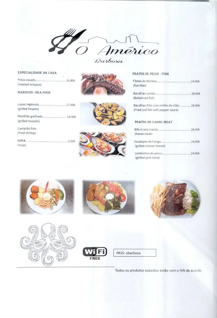 Menu_O Américo de Barbosa_Mosteiros_immagine_3