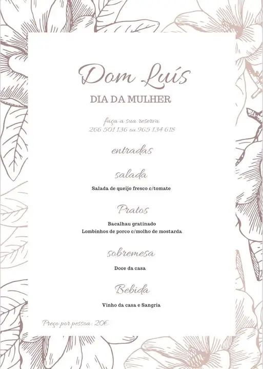 Menu_Restaurante & Bar Don Luís_Reguengos de Monsaraz_imagen_1