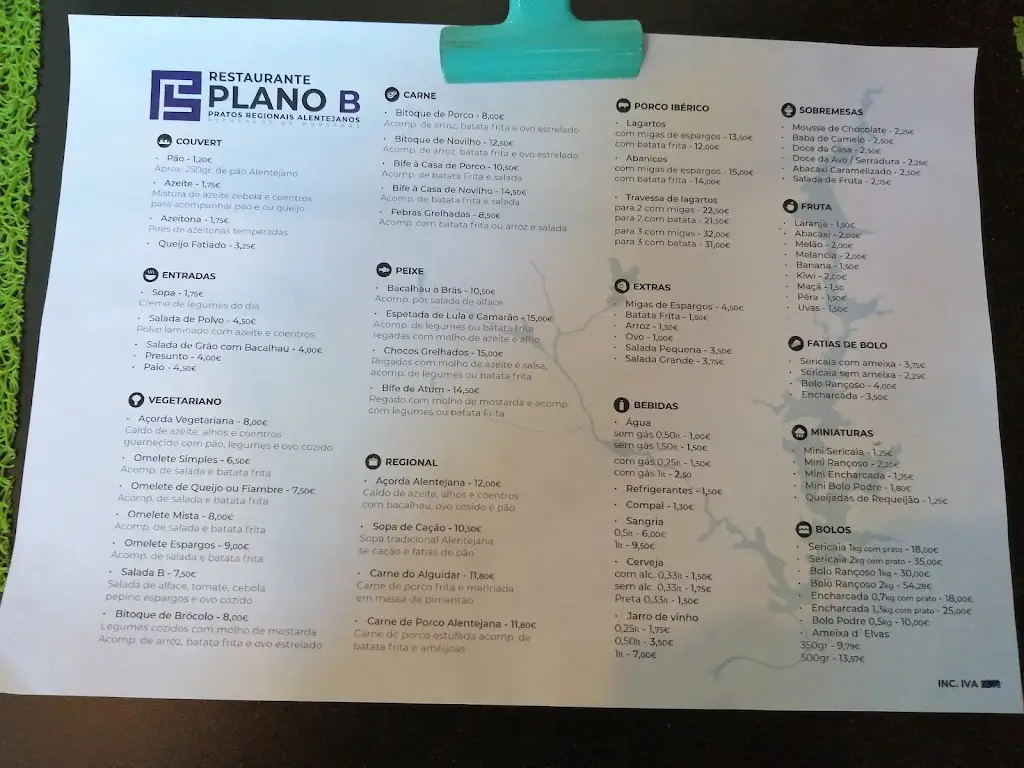 Menu_Restaurante Plano B_Reguengos de Monsaraz_immagine_1