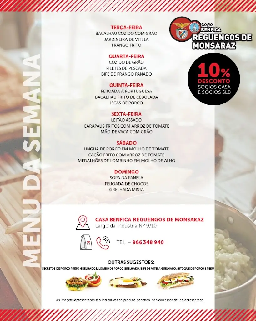 Menu_Casa Benfica Reguengos de Monsaraz_Reguengos de Monsaraz_image_1