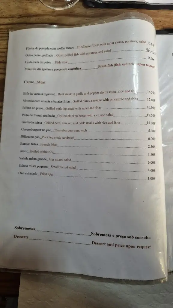 Menu_Restaurante O Chico_Mosteiros_immagine_2