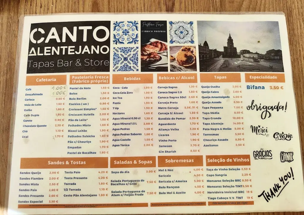 Menu_Canto Alentejano - Reguengos de Monsaraz_Reguengos de Monsaraz_imagen_1