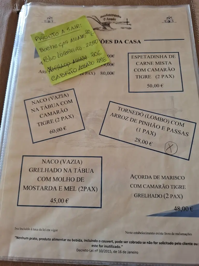 Menu_O Arado_Montemor-o-Novo_immagine_3