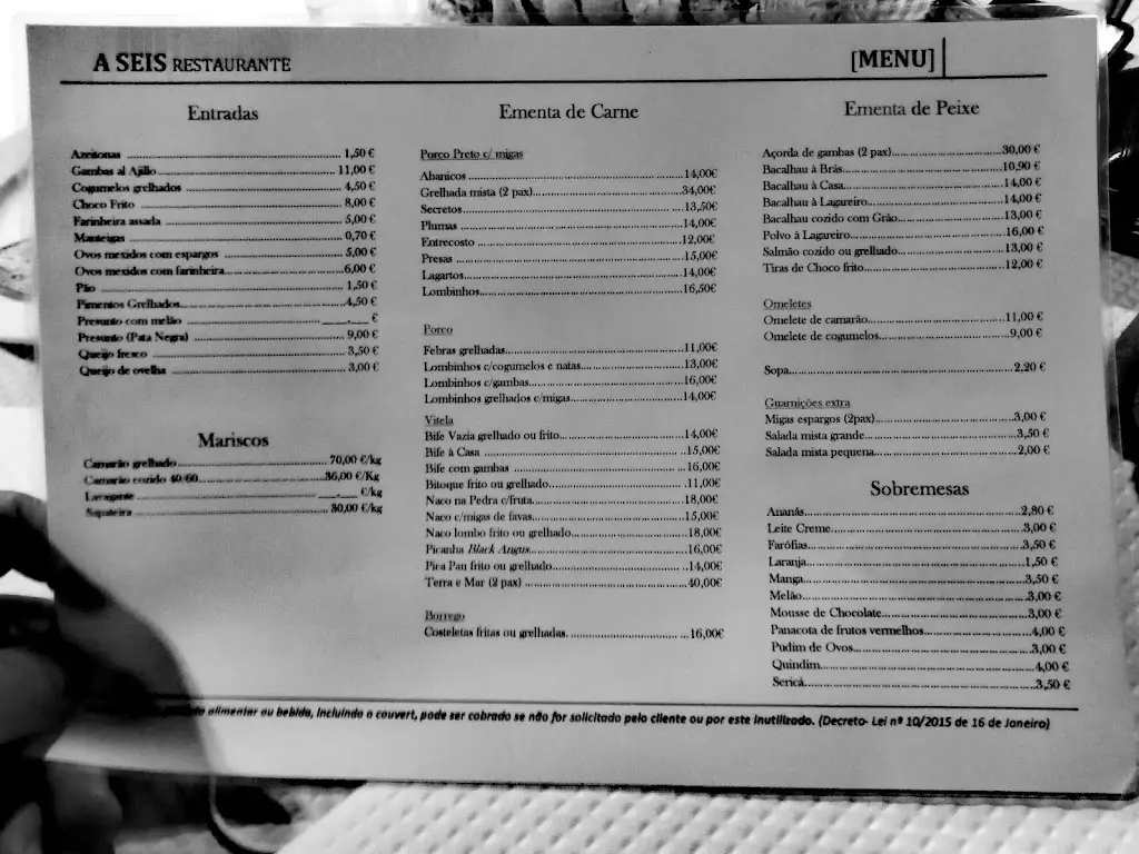 Menu_A Seis_Montemor-o-Novo_imagen_2