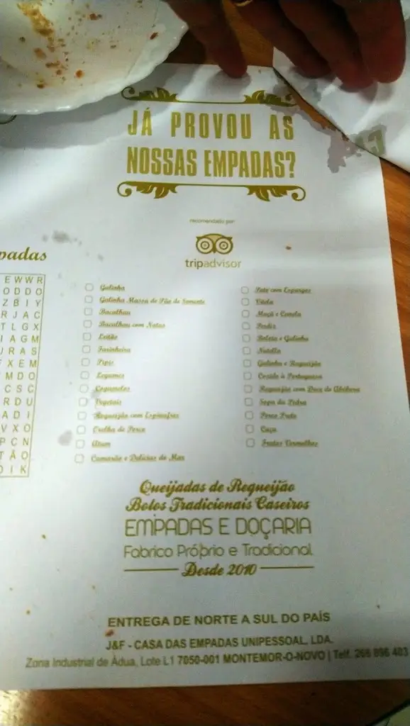 Menu_Casa das Empadas / O Bifanas_Montemor-o-Novo_immagine_1