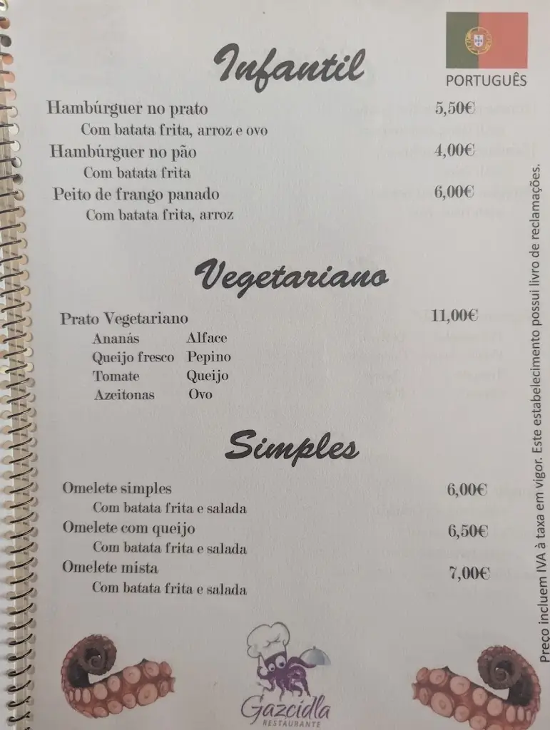 Menu_Restaurante Gazcidla_Mosteiros_immagine_2