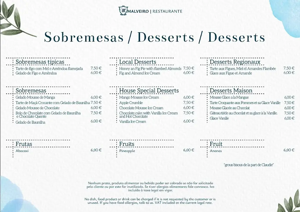 Menu_Restaurante Malveiro_Almancil_immagine_3