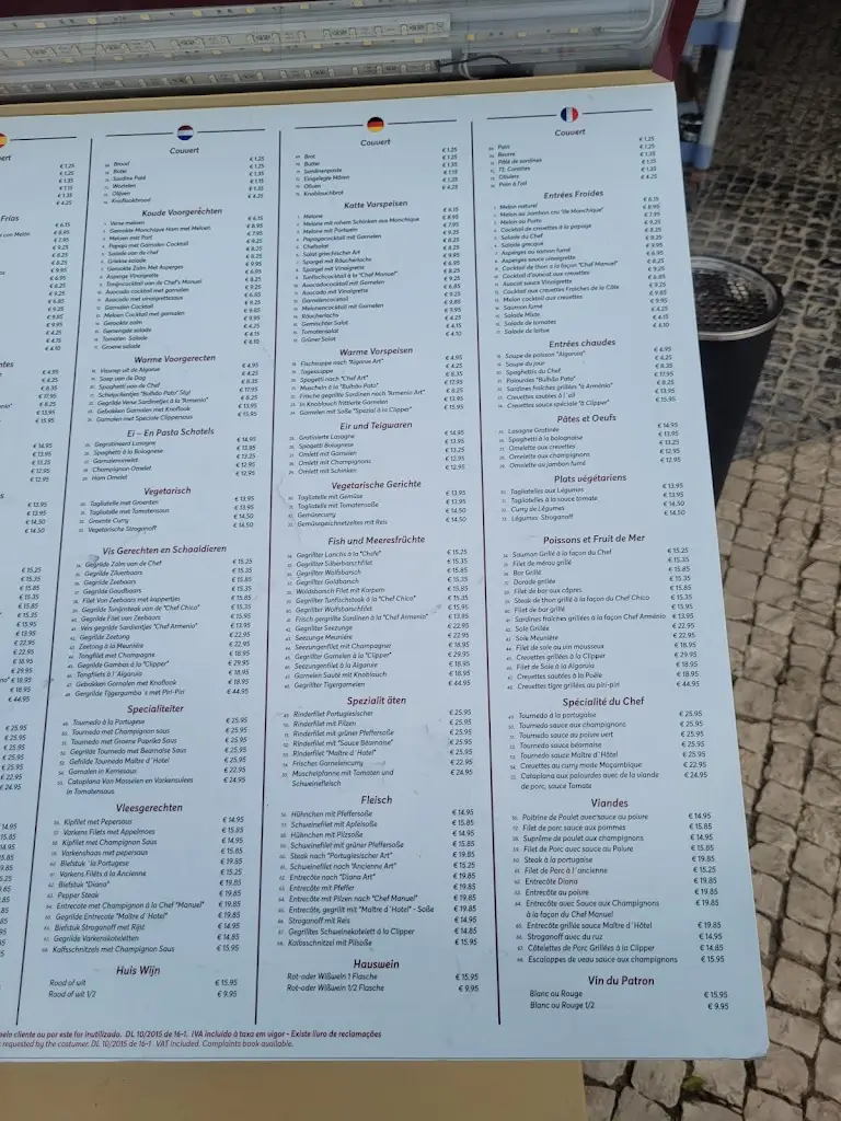 Menu_Restaurante Clipper_Armação de Pêra_image_1