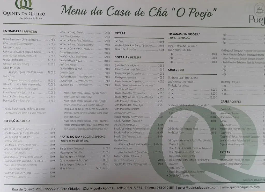 Menu_CASA DE CHÁ “O POEJO”_Mosteiros_immagine_2
