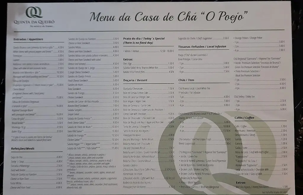 Menu_CASA DE CHÁ “O POEJO”_Mosteiros_immagine_3