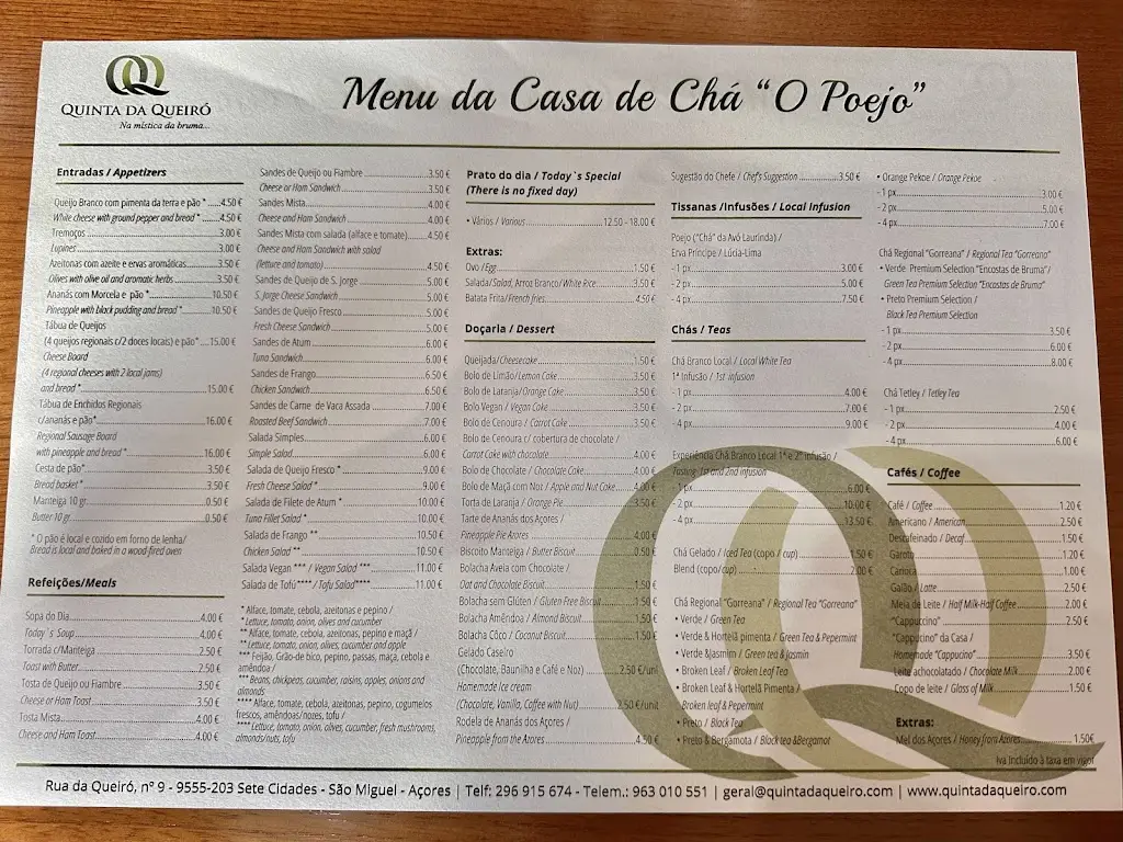 Menu_CASA DE CHÁ “O POEJO”_Mosteiros_immagine_4