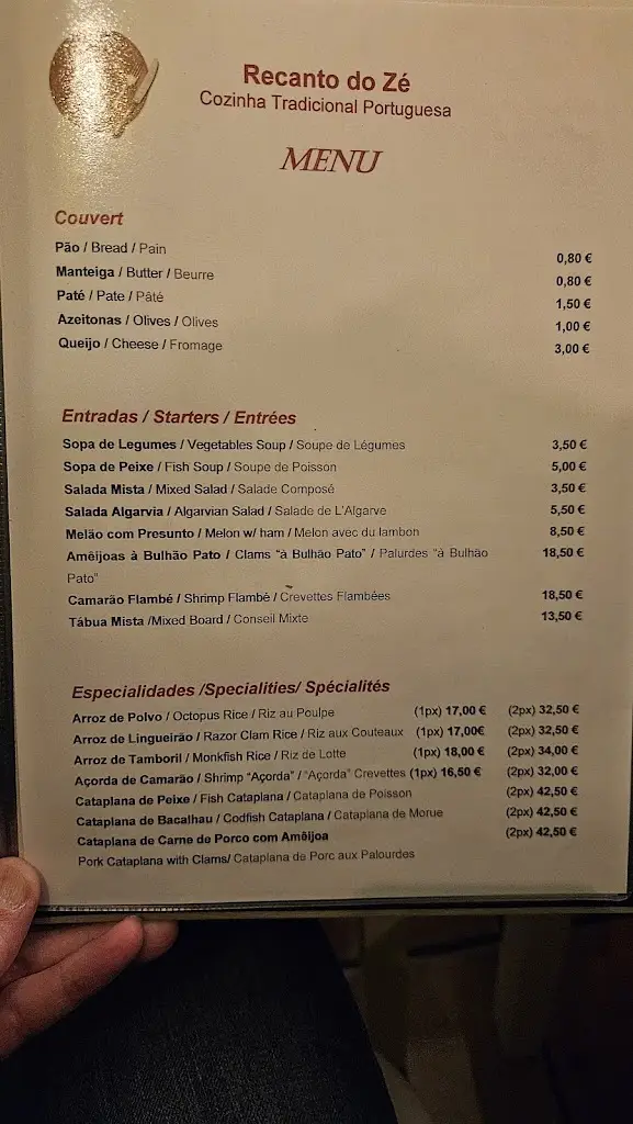 Menu_Restaurante Recanto do Zé_Armação de Pêra_image_2