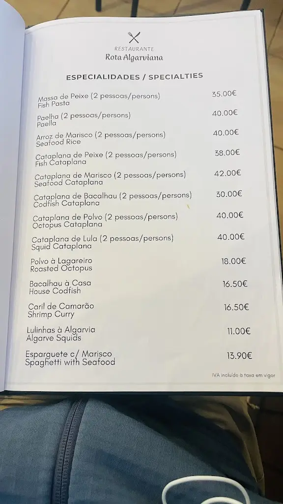 Menu_Restaurante Rota Algarviana_Bensafrim_immagine_1