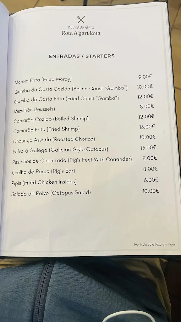 Menu_Restaurante Rota Algarviana_Bensafrim_immagine_2