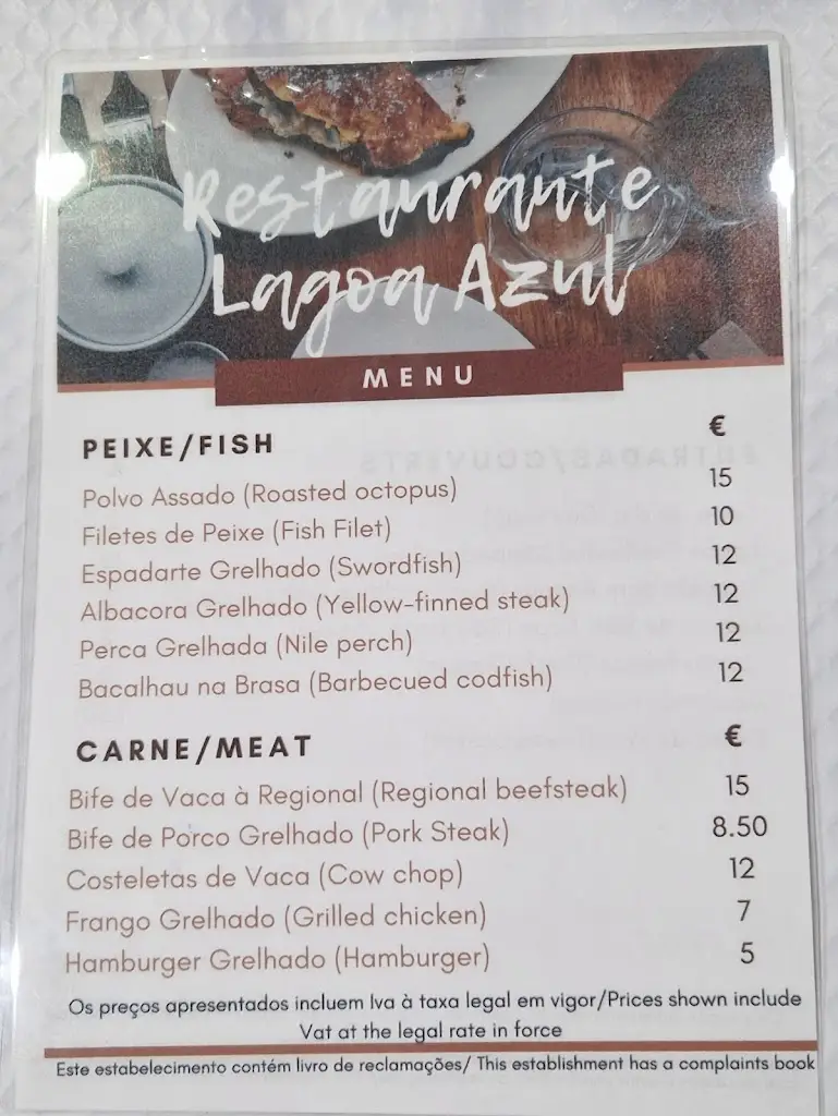 Menu_Lagoa Azul Restaurant_Mosteiros_immagine_3