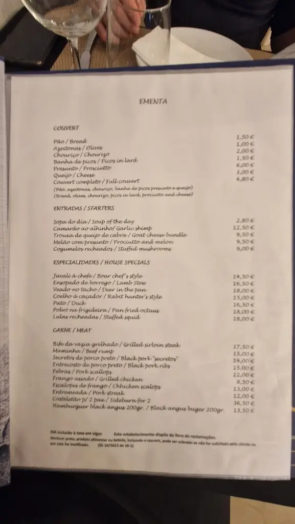 Menu_Chefe Rio_Bensafrim_immagine_2