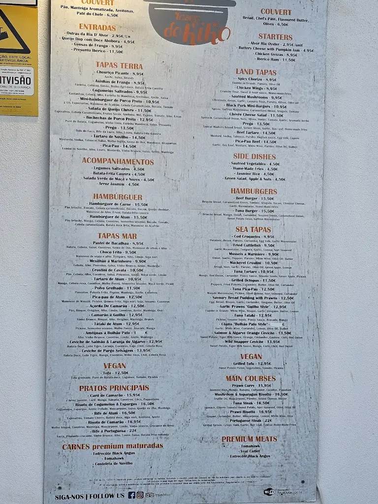 Menu_Tasca do Kiko Restaurante_Bensafrim_imagen_1