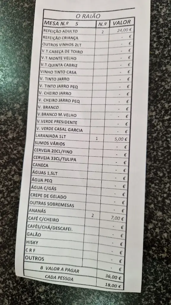 Menu_Restaurante O Raião_Mosteiros_image_1