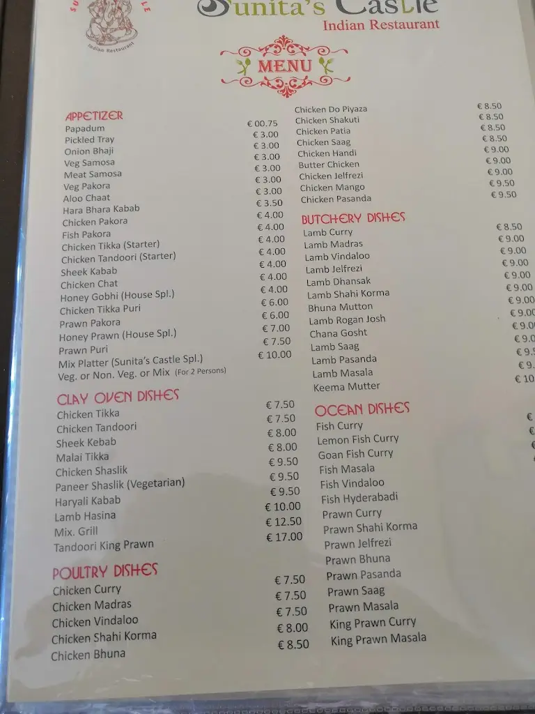 Menu_Sunita's Castle_Bensafrim_imagen_4