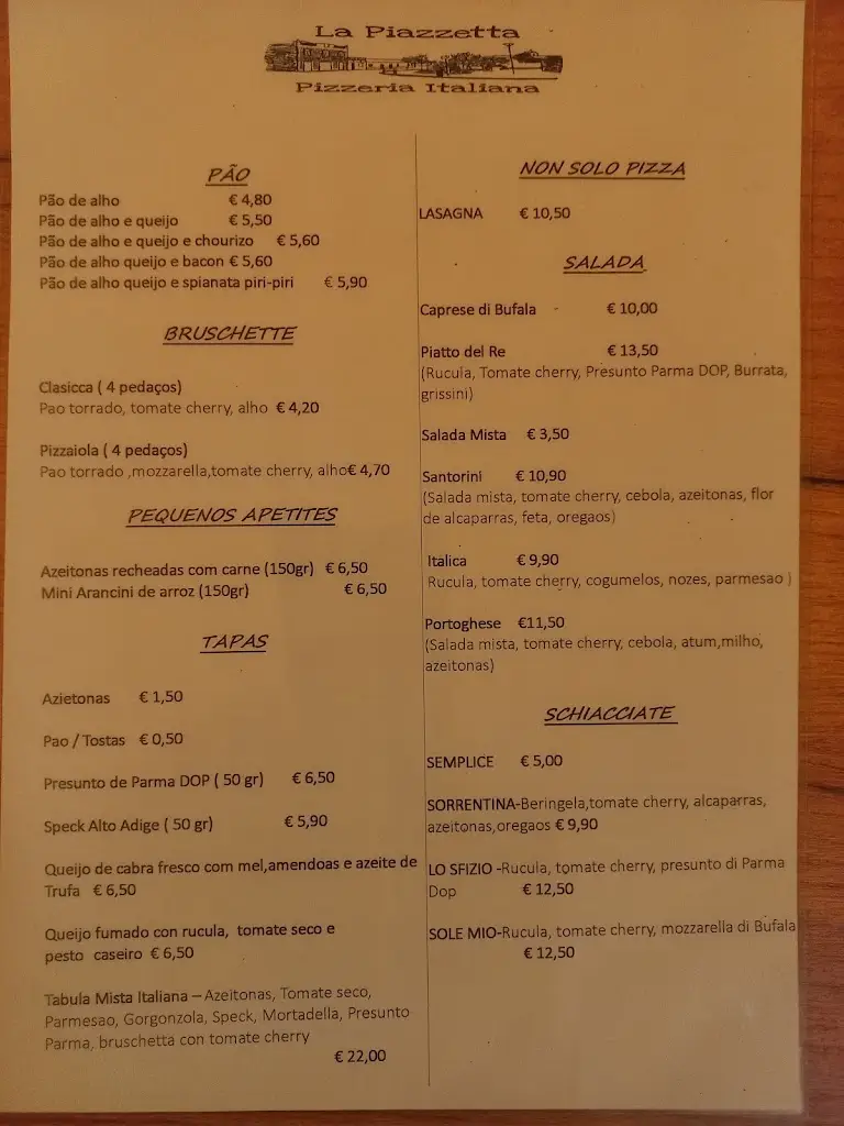 Menu_La Piazzetta Pizzeria Italiana_Bensafrim_immagine_3