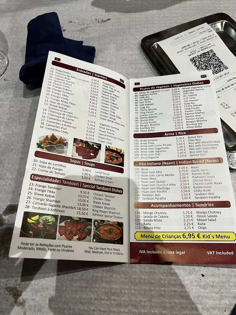 Menu_Restaurant Kohinoor_Bensafrim_immagine_3