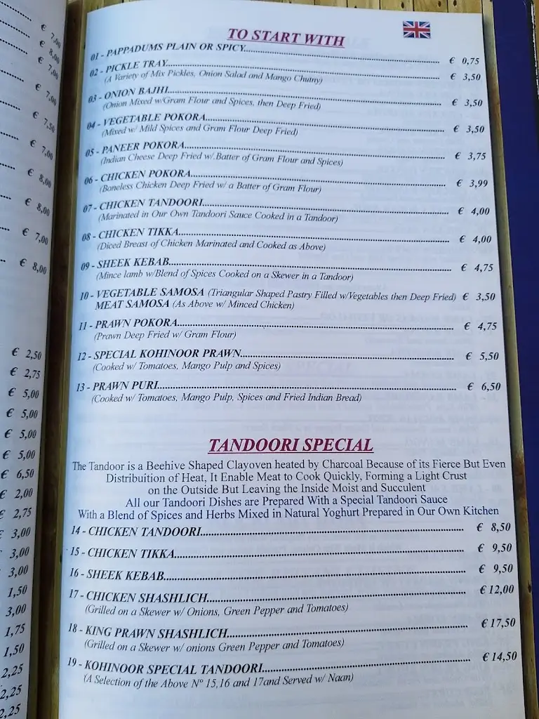 Menu_Restaurant Kohinoor_Bensafrim_immagine_4