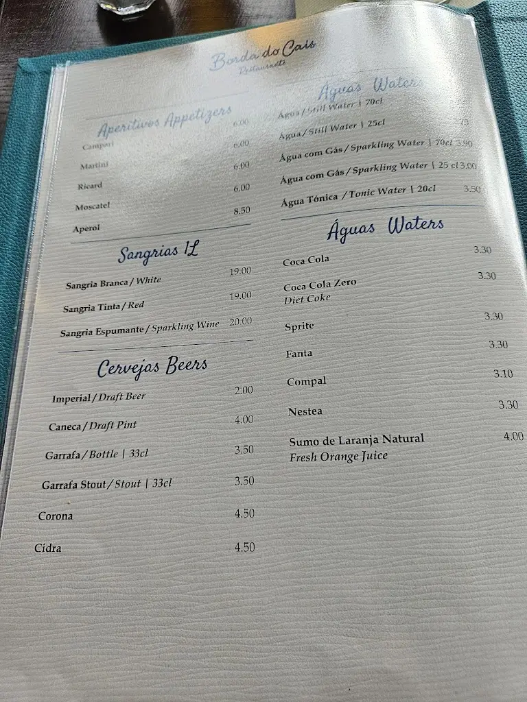 Menu_Restaurante Borda do Cais_Ferragudo_immagine_3