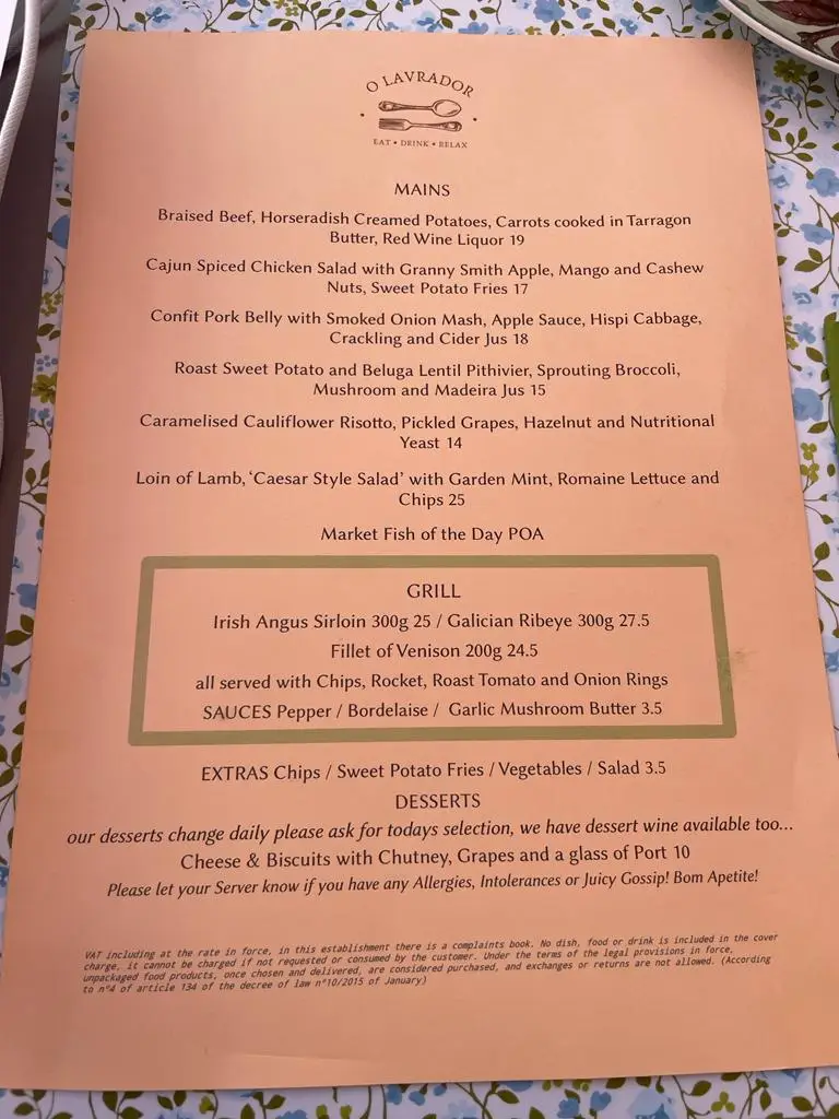 Menu_O Lavrador_Boliqueime_immagine_2