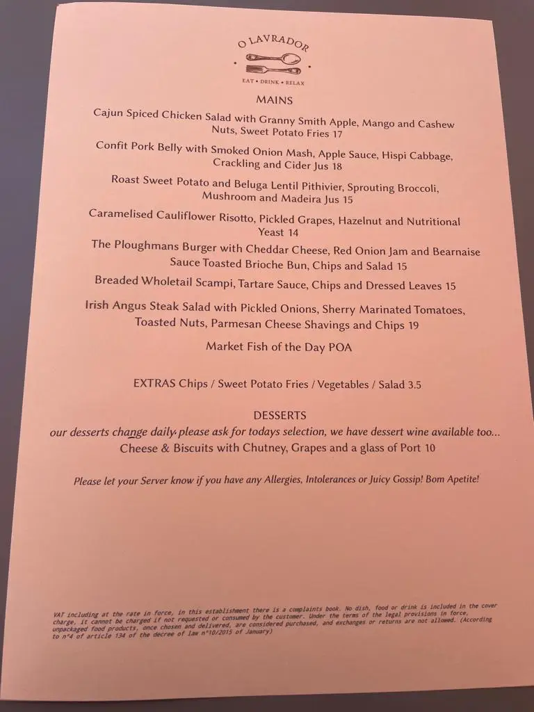 Menu_O Lavrador_Boliqueime_immagine_4