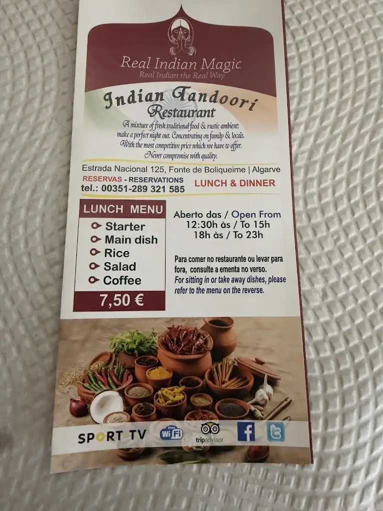 Menu_Real Indian Magic_Boliqueime_imagen_1