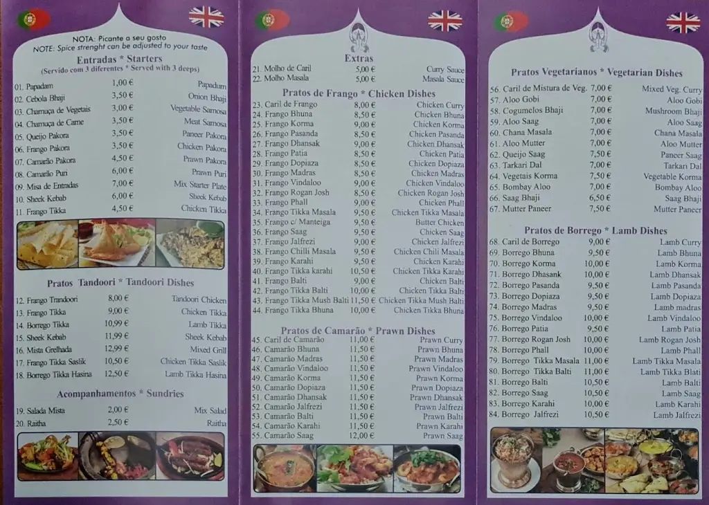Menu_Real Indian Magic_Boliqueime_imagen_2