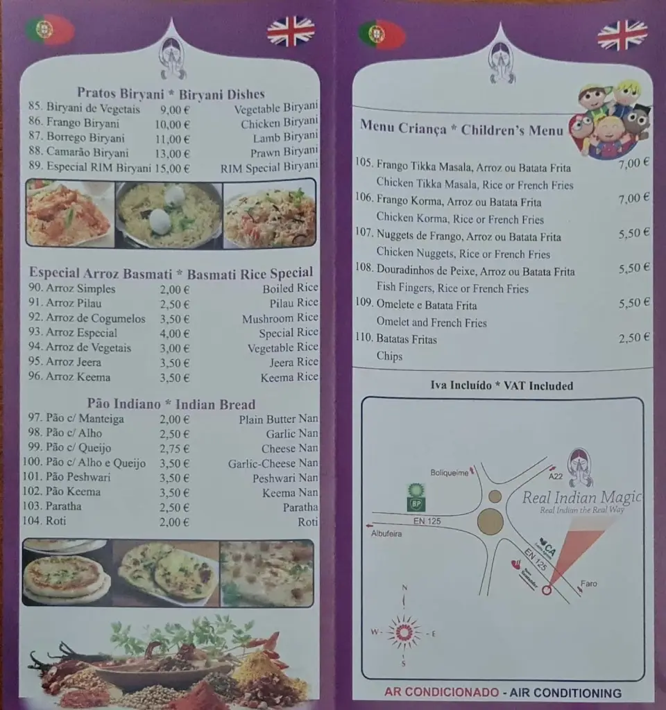 Menu_Real Indian Magic_Boliqueime_imagen_3