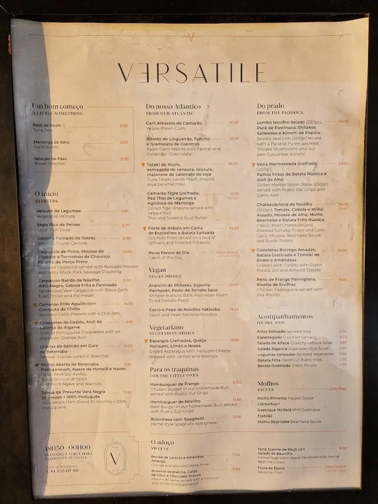 Menu_Versatile Restaurante_Boliqueime_immagine_4