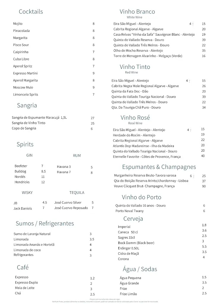 Menu_Restaurante Riamar, cabanas de Tavira_Cabanas de Tavira_imagen_1